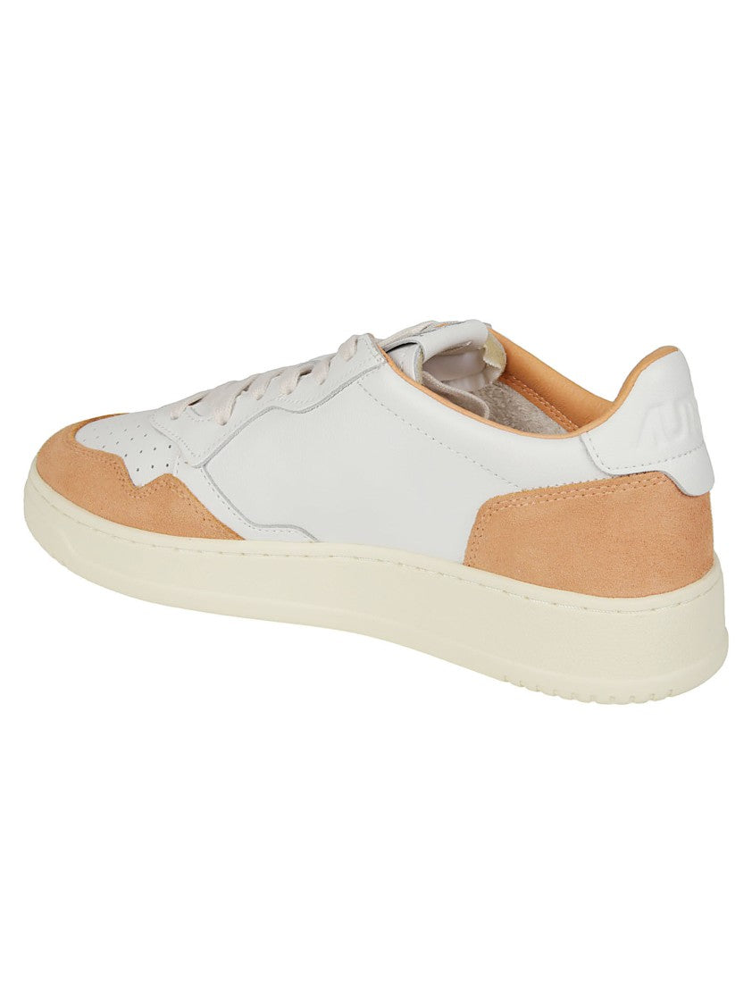 Autry Medalist Low Suede Overlays Leather Sneakers