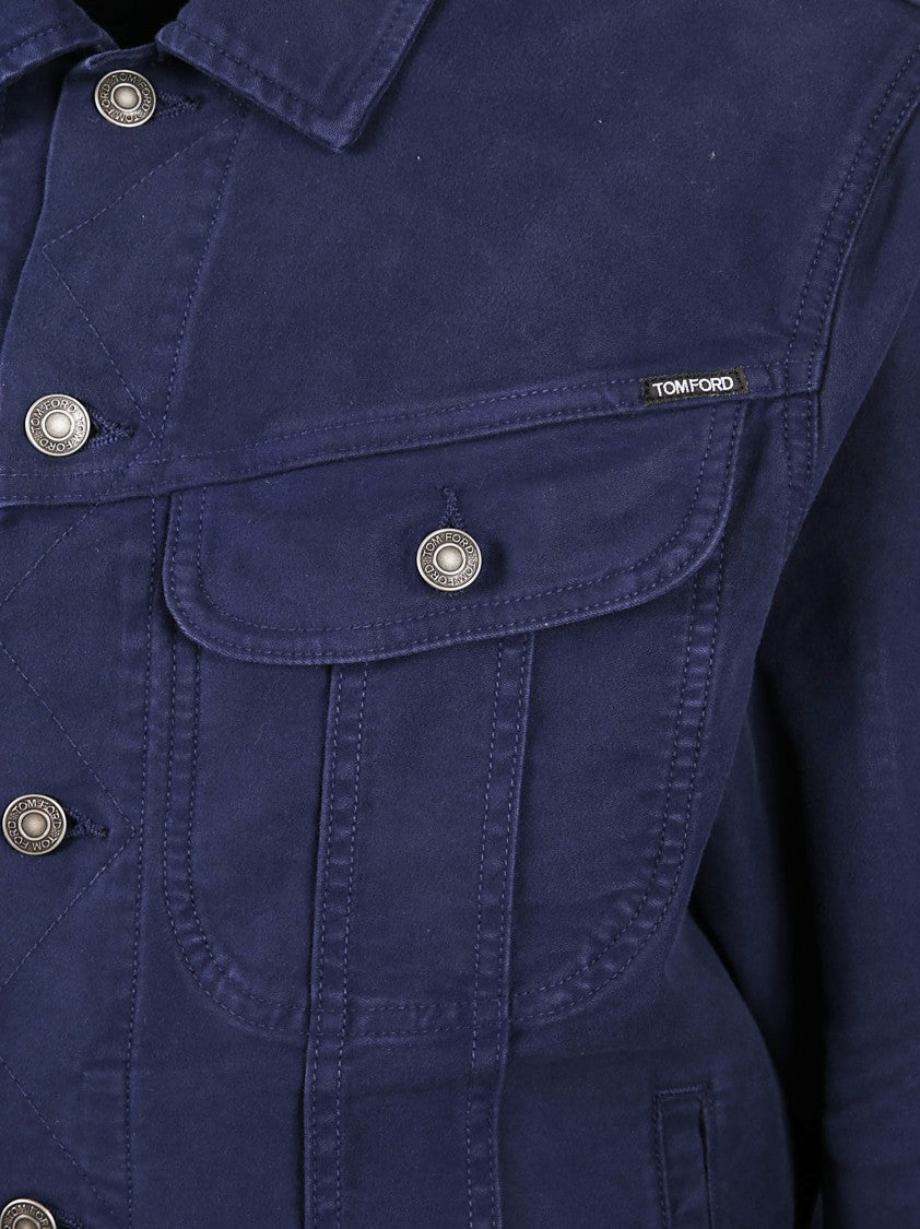 Tom Ford Medium-Weight Casual Jacket With Classic Collar