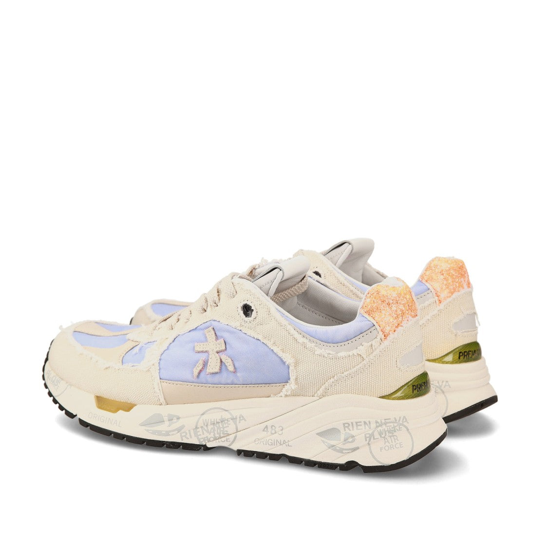 Premiata Mase Sneakers In Cream Canvas