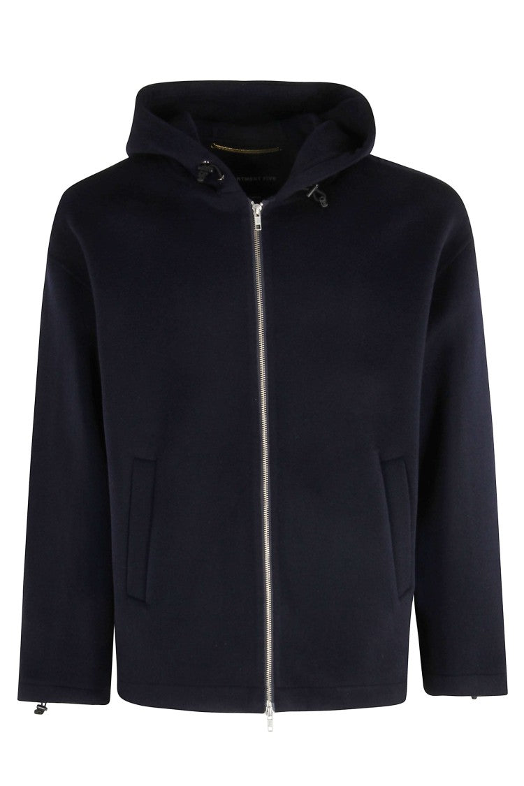 Department Five Park-Style Jacket With Adjustable Hood And Zipper Closure