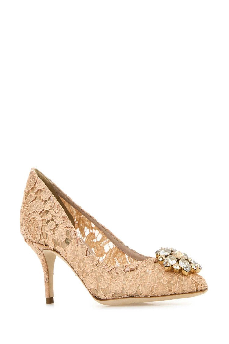 Dolce & Gabbana Skin Pink Lace Pumps