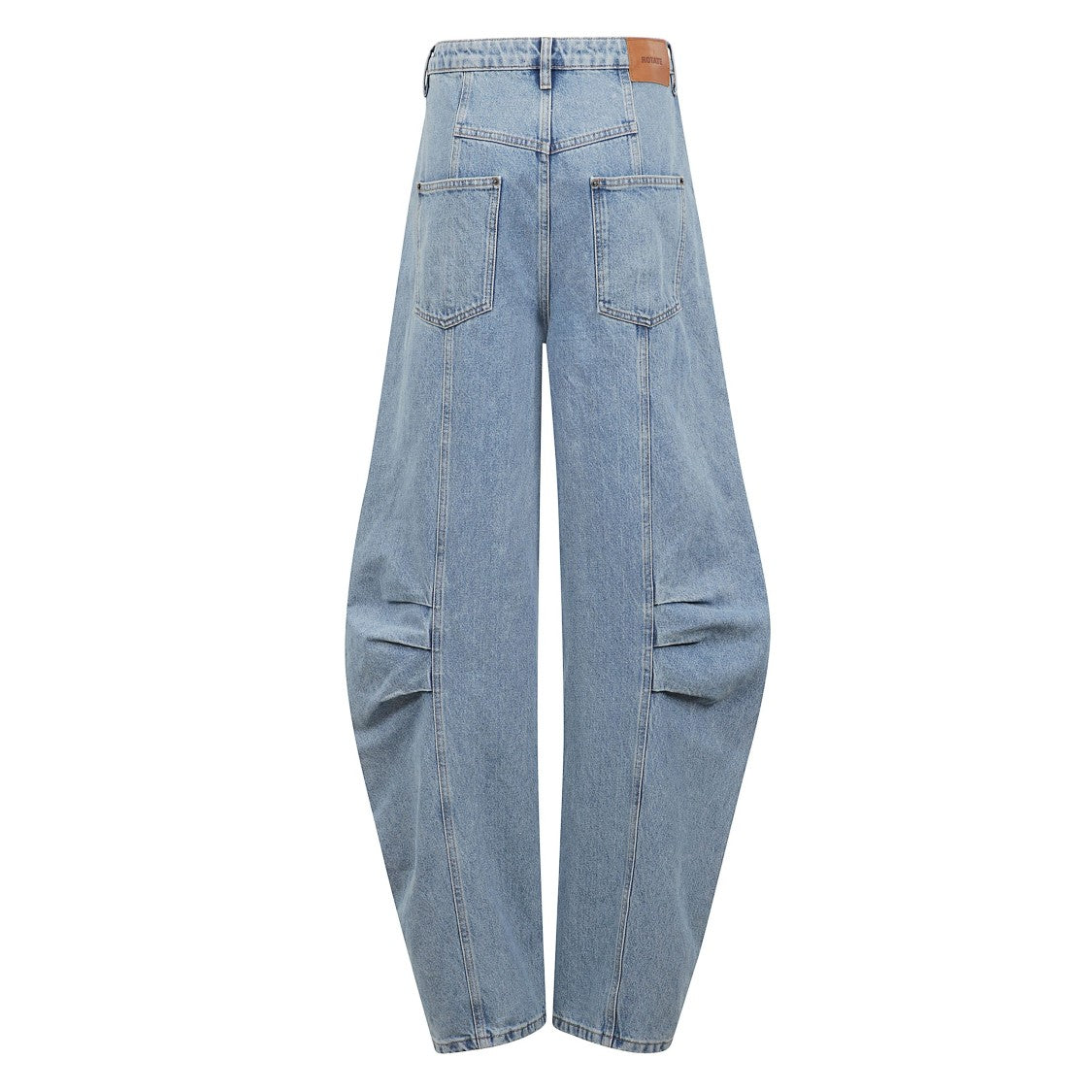 Rotate Light Blue Relaxed-Fit Jeans