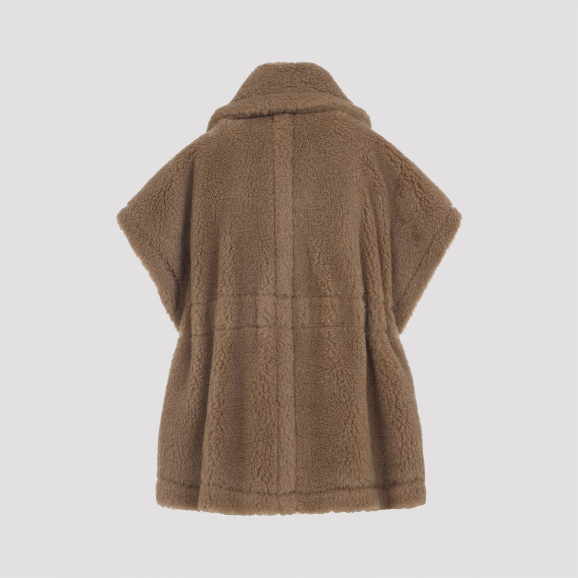 Max Mara Belted Sleeveless Coat With Wide Collar