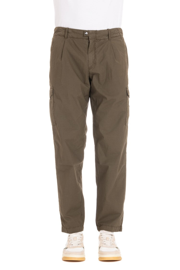 Herno Cotton Poplin Cargo Trousers