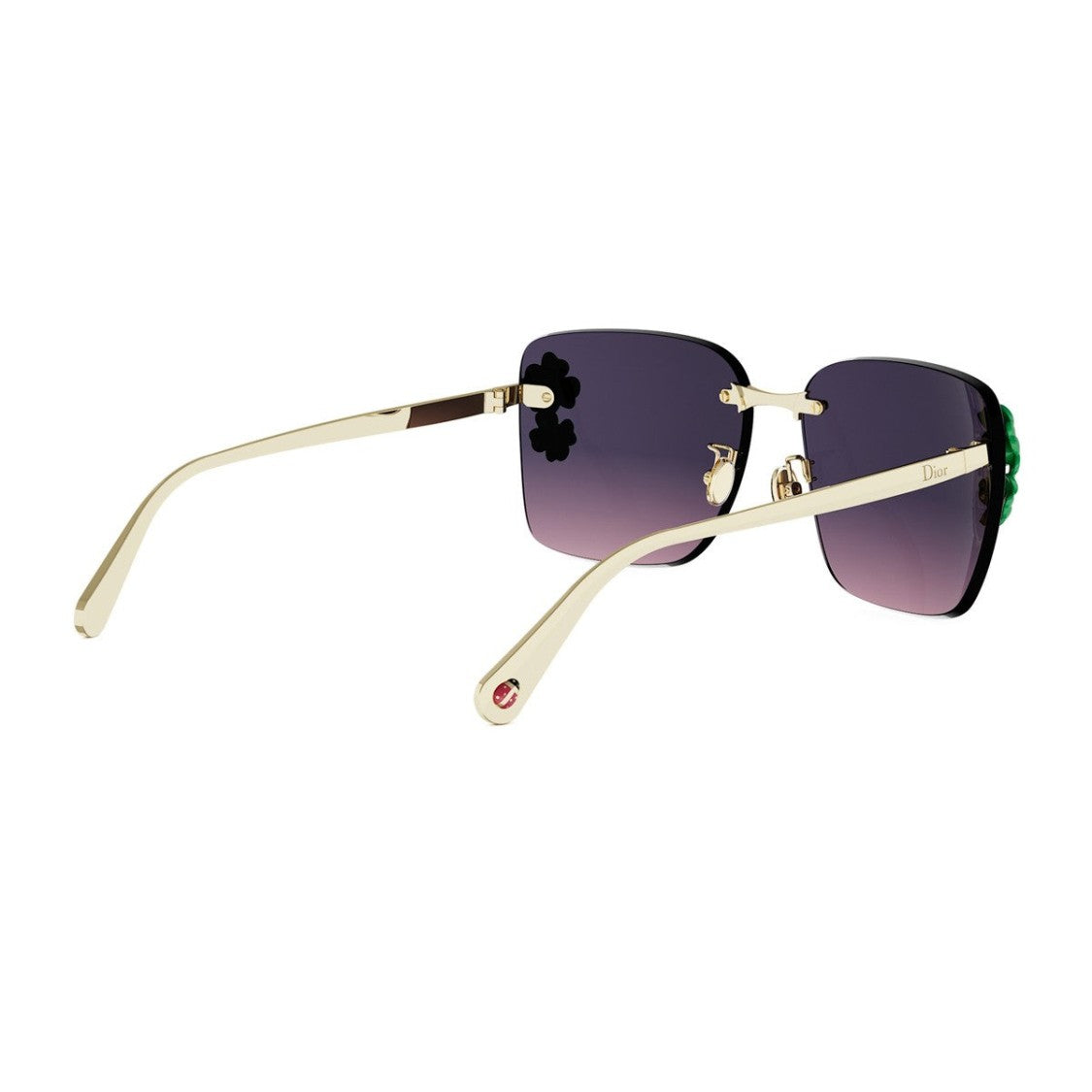Dior Gold Diorclover Metal Sunglasses