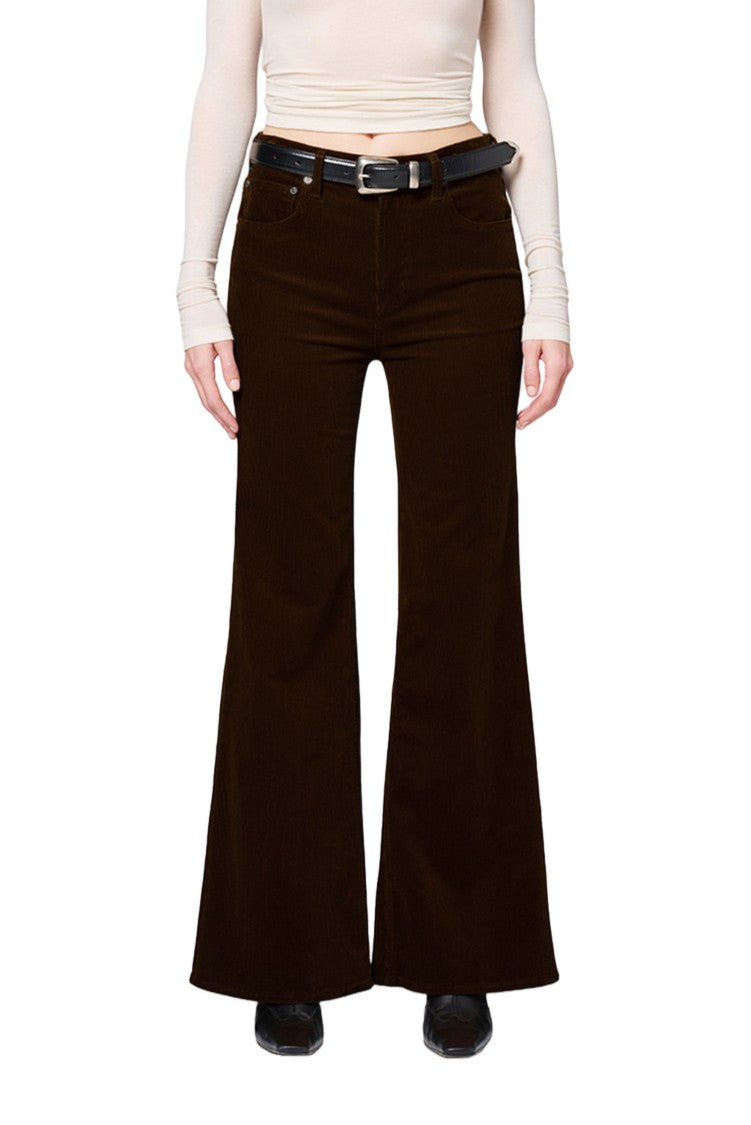 Citizens Of Humanity Green Kimberly 70S Corduroy Flared Pants