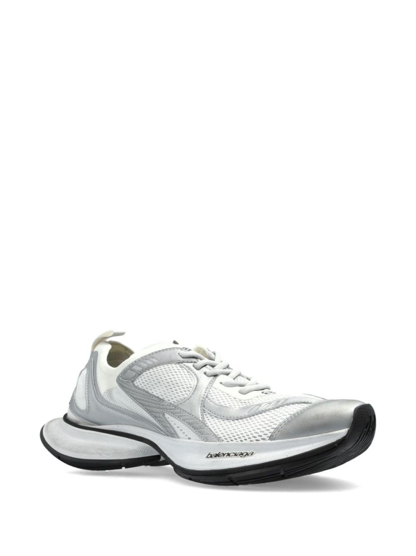 Balenciaga Streamlined White Circuit Sneaker With Lightweight Construction