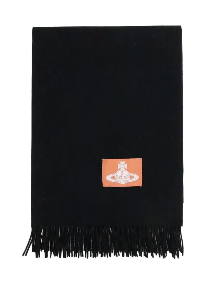 Vivienne Westwood Soft Black Wool Scarf