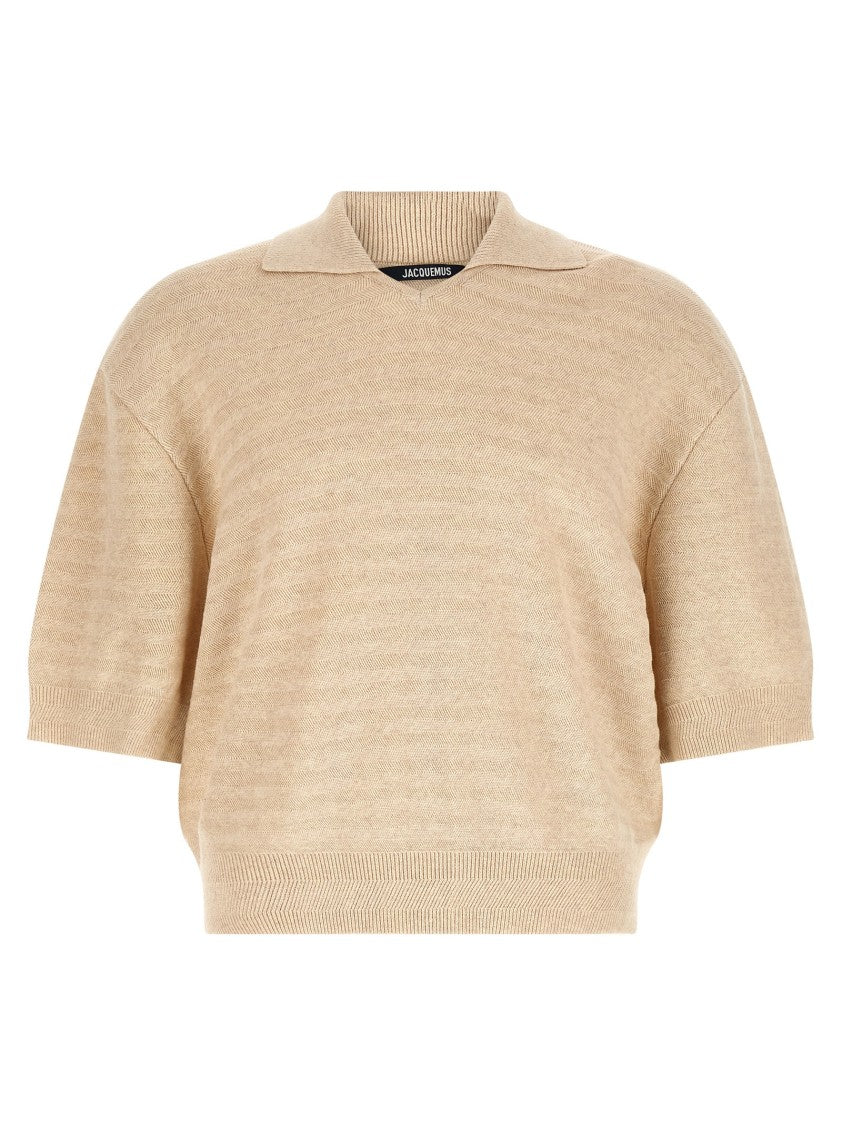 Jacquemus 'Le Polo Maille Chevron' Polo Shirt