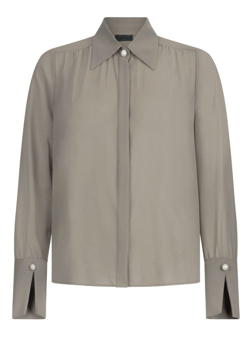 Liu Jo Classic Collar Shirt With Long Sleeves And Sheer Fabric