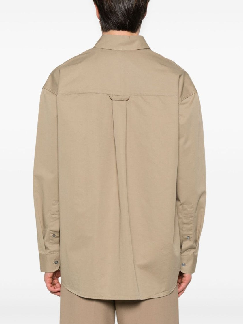 Studio Nicholson Sesame Beige Relaxed Fit Shirt