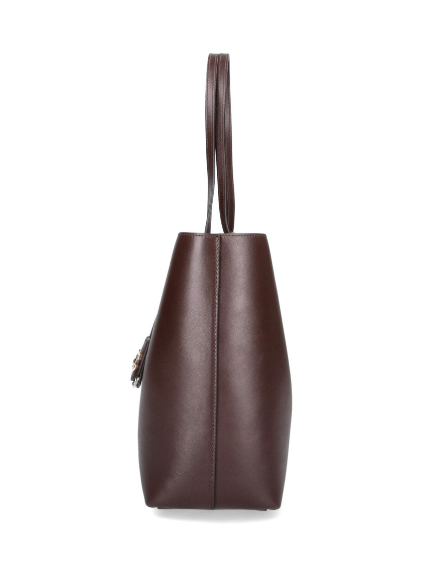 Jimmy Choo Brown Nine2five Calf Leather Tote Bag