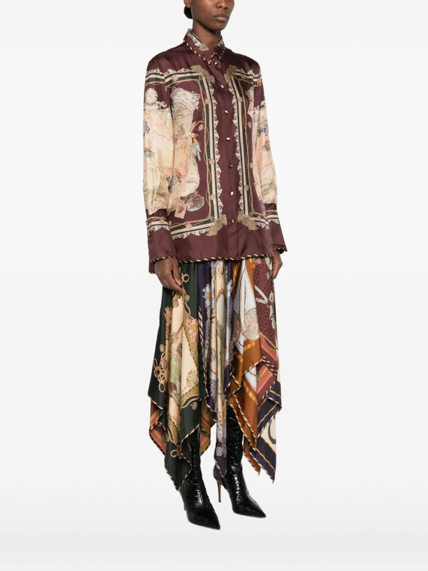 Zimmermann Vintage-Printed Silk Shirt
