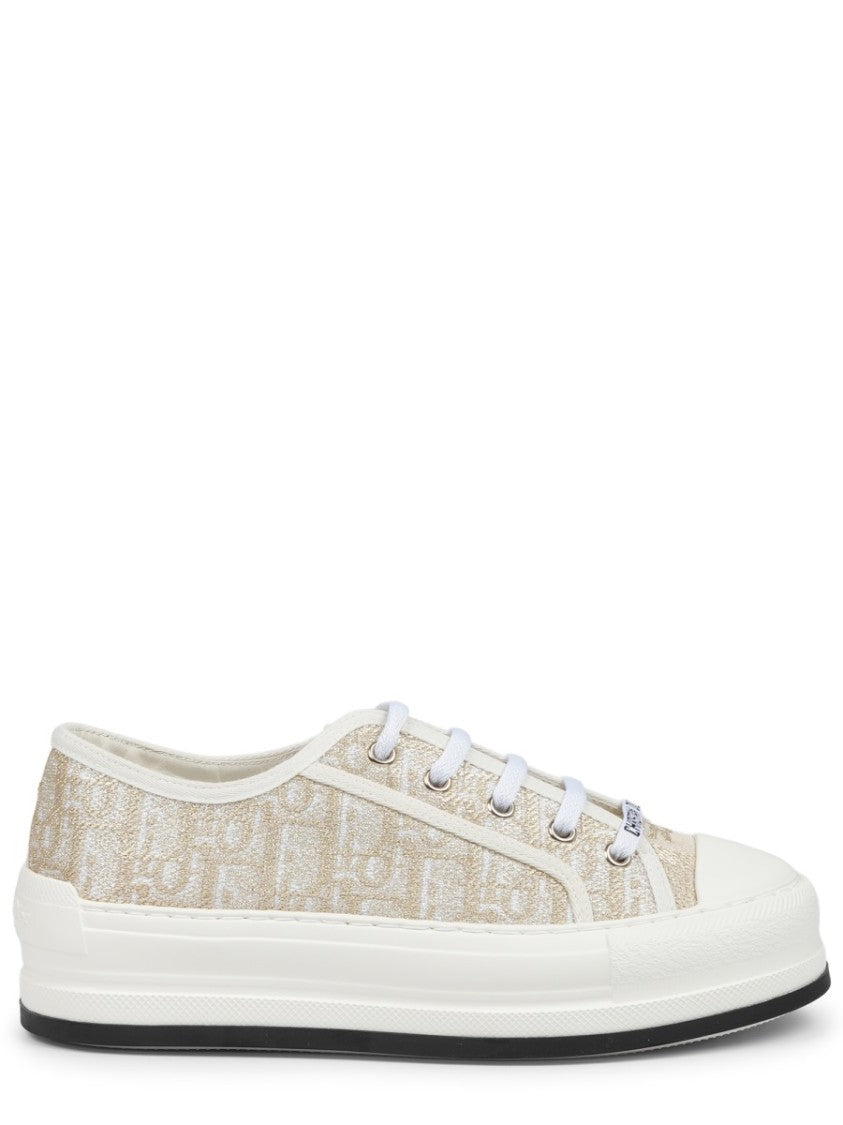 Dior Low-Top Logo Canvas Sneakers