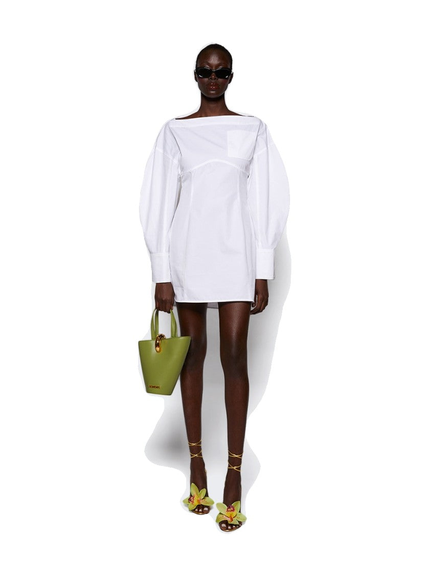 Jacquemus Casaco Shirt Dress White