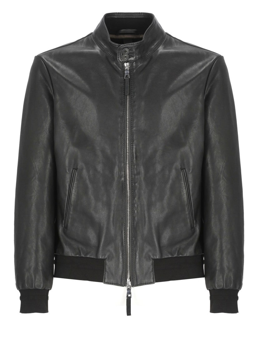 The Jack Leathers Black Elvis Leather Jacket