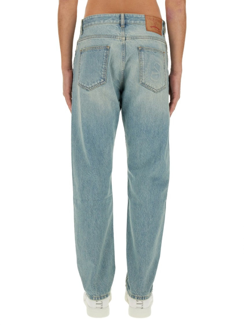 Valentino Light Wash Denim Pants