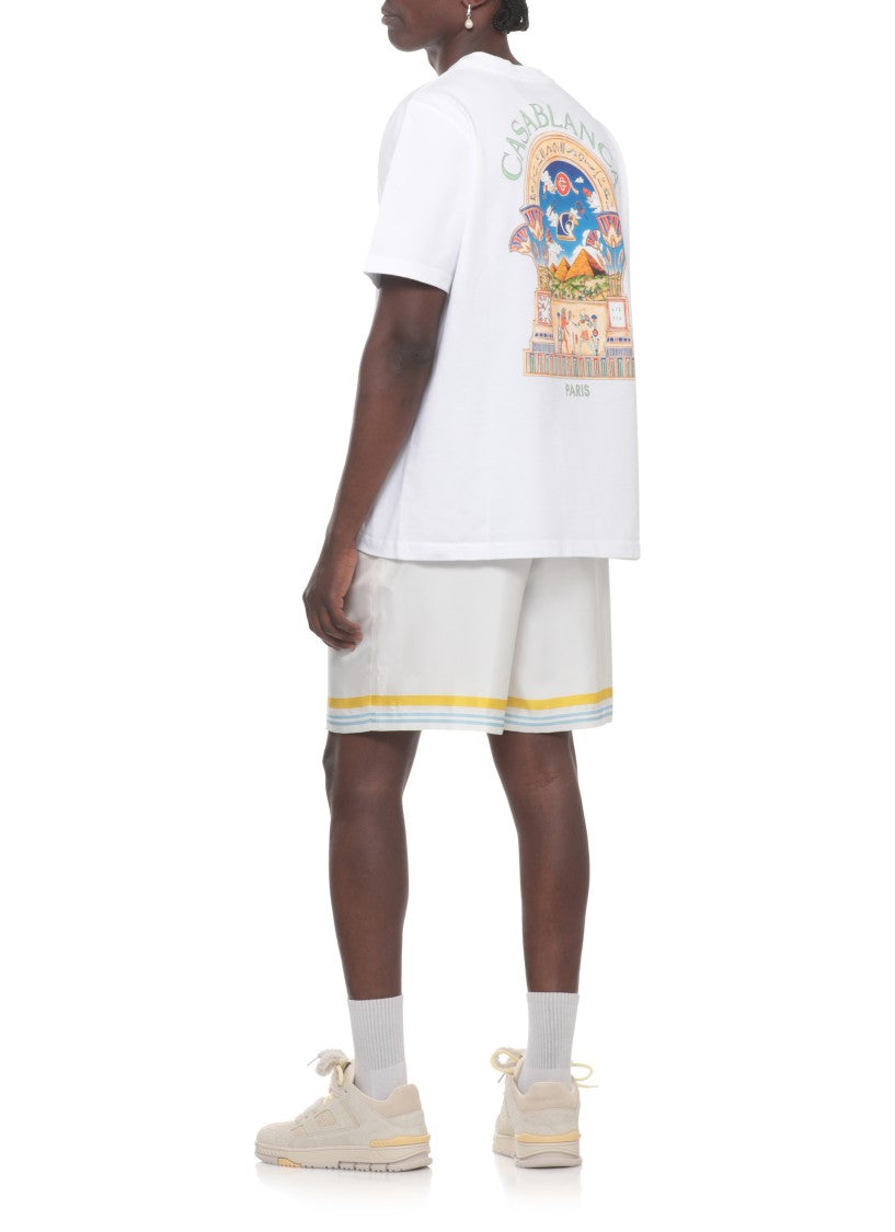 Casablanca White Egyptian Arch T-Shirt