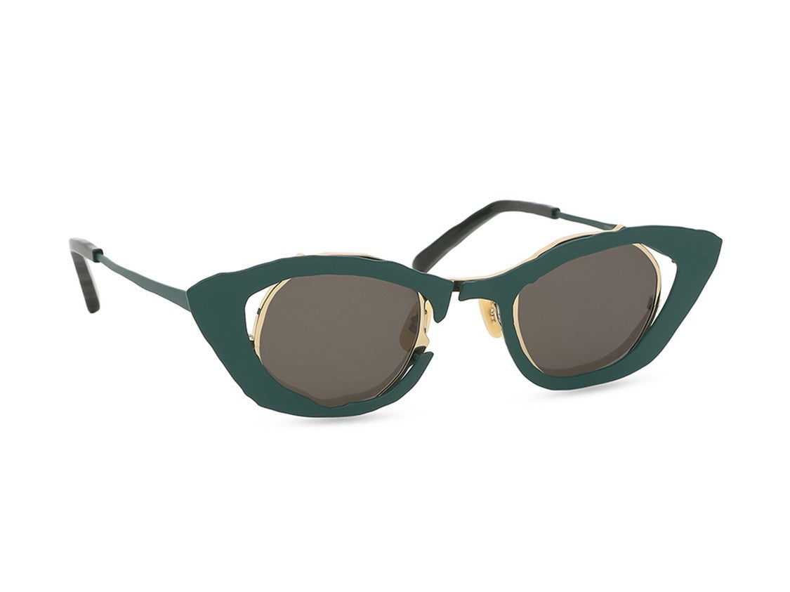Masahiro Maruyama Mm-0099 Sun Geometric Cat-Eye Titanium Sunglasses
