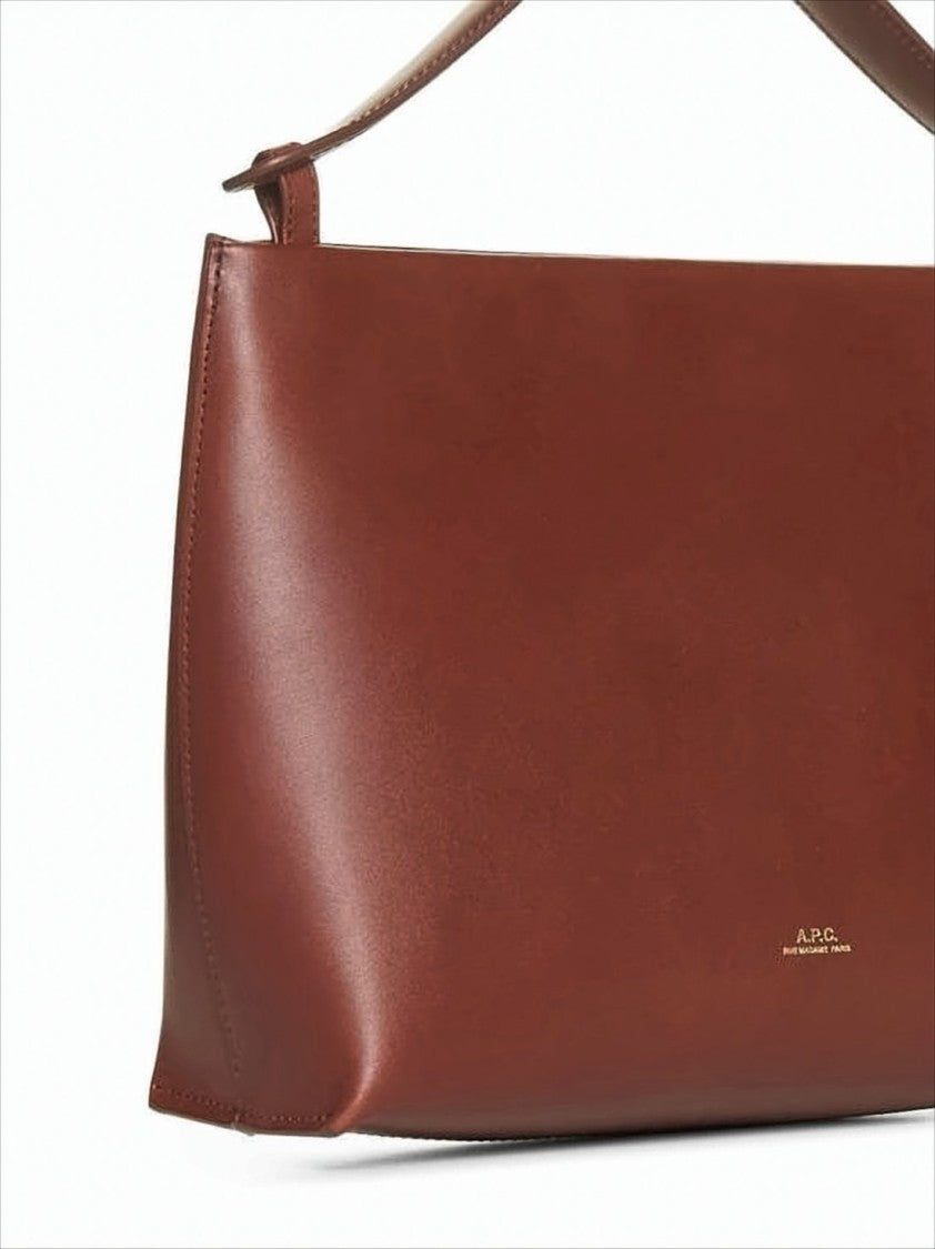 A.P.C. Smooth Cowhide Leather Rectangular Shoulder Bag