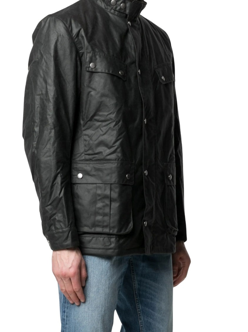 Barbour Duke Textured Finish Corduroy Collar Waxed Jacket