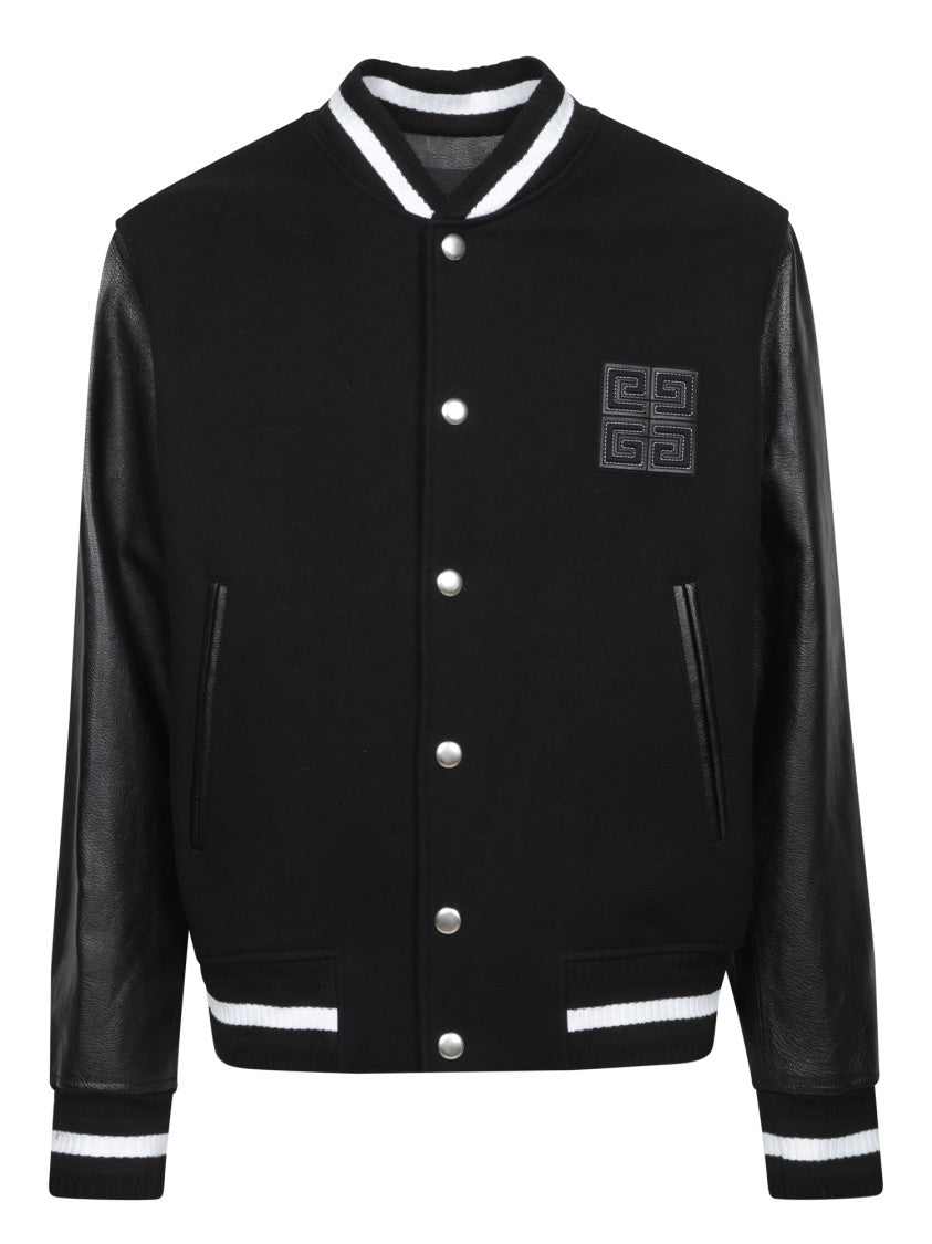 Givenchy Black Varsity Bomber