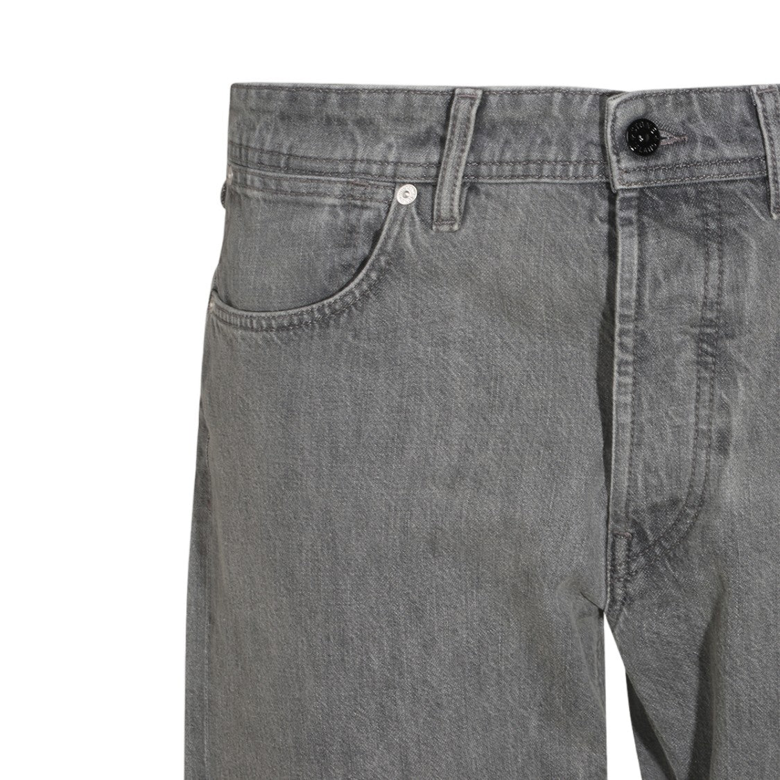 Stone Island Light Grey Classic Five-Pocket Straight-Leg Jeans