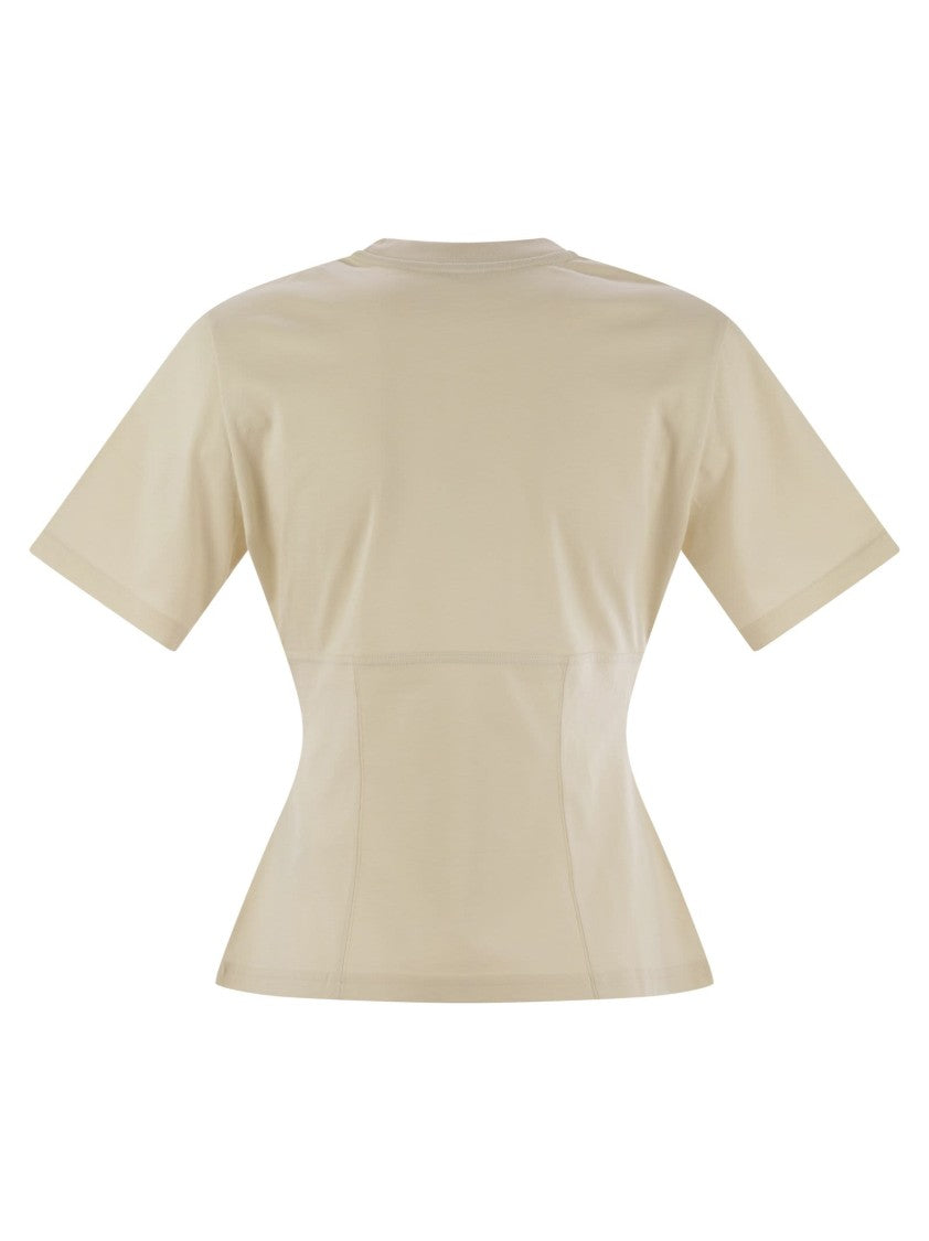 Moncler Cotton T-Shirt With Handmade Beads