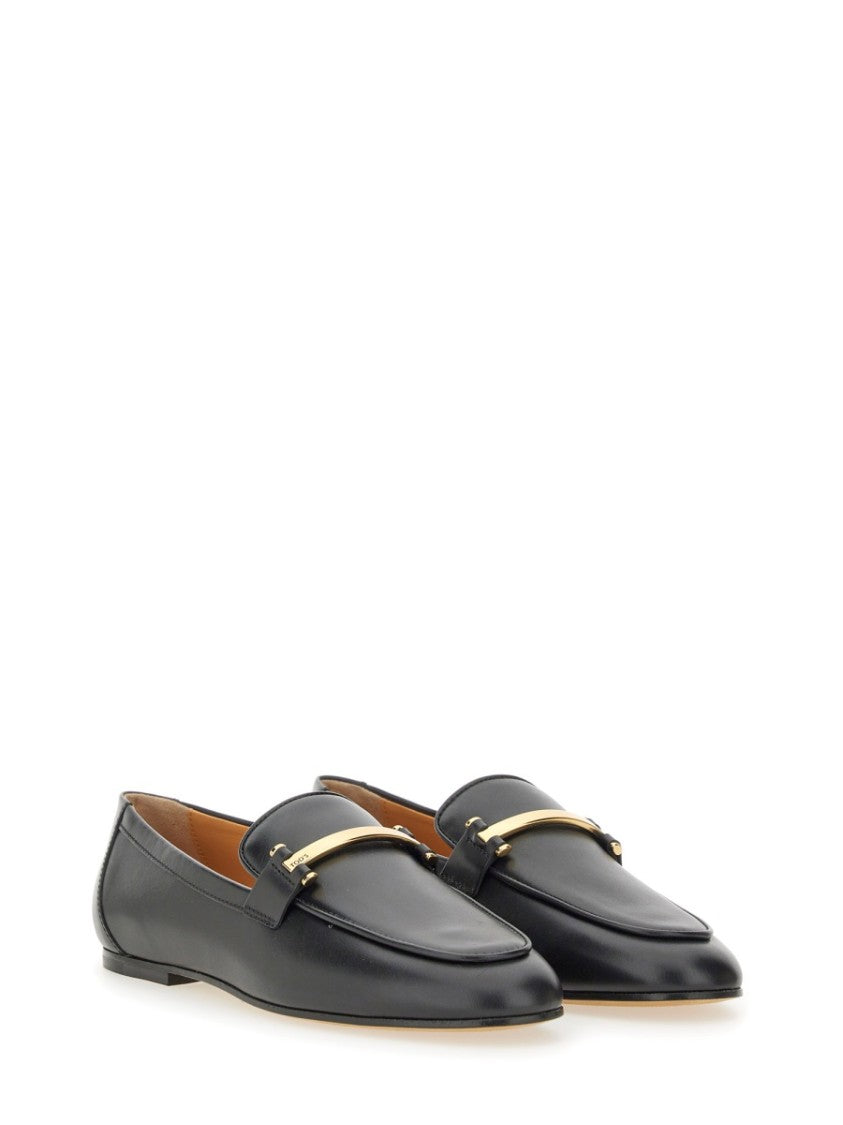 Tod's Pointed Toe Leather Loafers