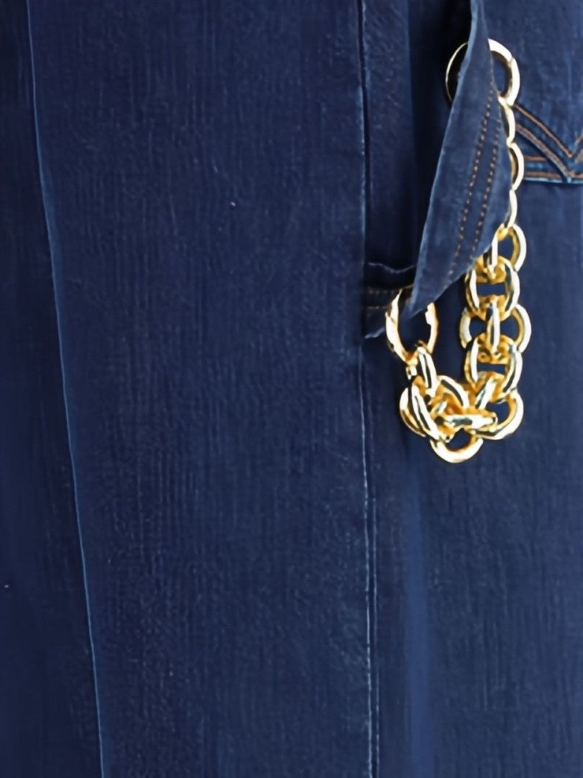 Darkpark Relaxed Fit Denim Jeans With Raw Hem