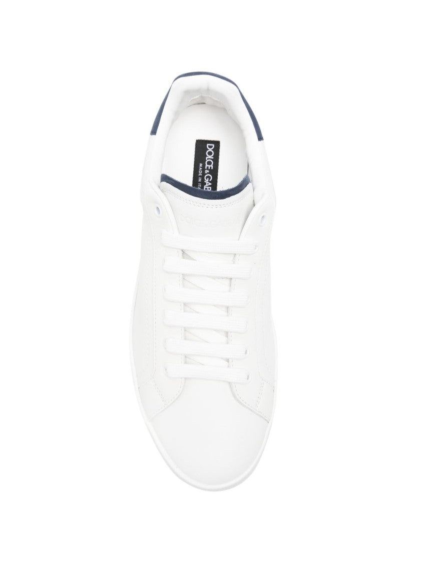 Dolce & Gabbana Minimalist Low-Top Sneakers With Contrasting Accents
