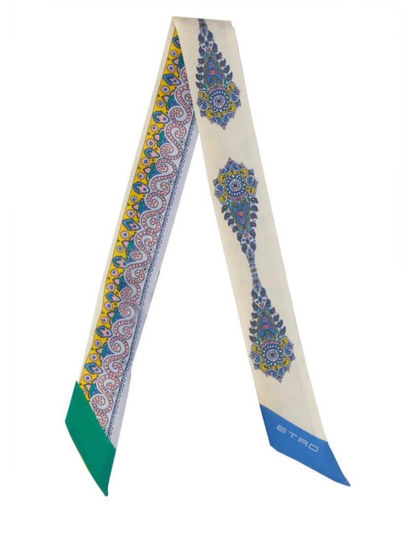 Etro Silk Scarf With Paisley Print