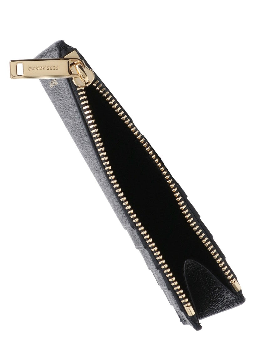 Ferragamo "Gancini" Cardholder – Black
