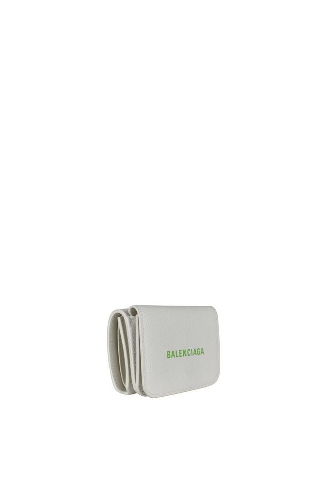 Balenciaga Compact Grained Leather Wallet