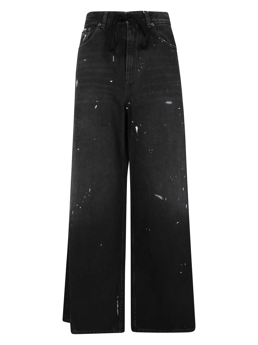 Mm6 By Maison Margiela Straight-Leg Jeans With Mid-Rise Waist And Appeal