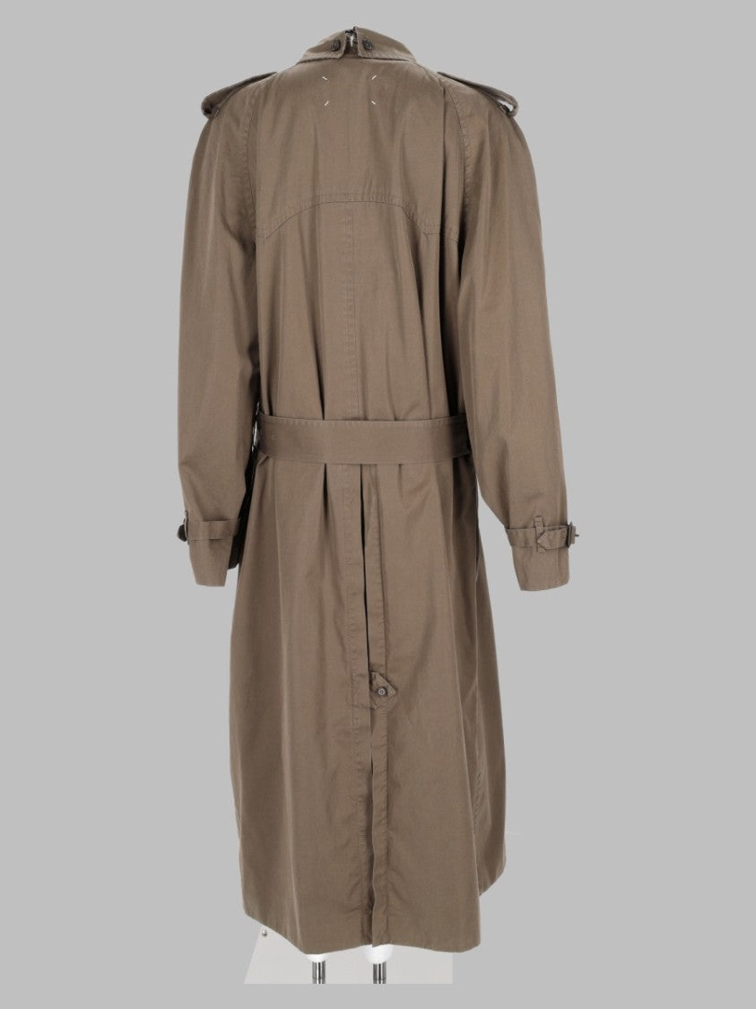 Maison Margiela Multicolor Belted Double-Breasted Cotton Trench Coat