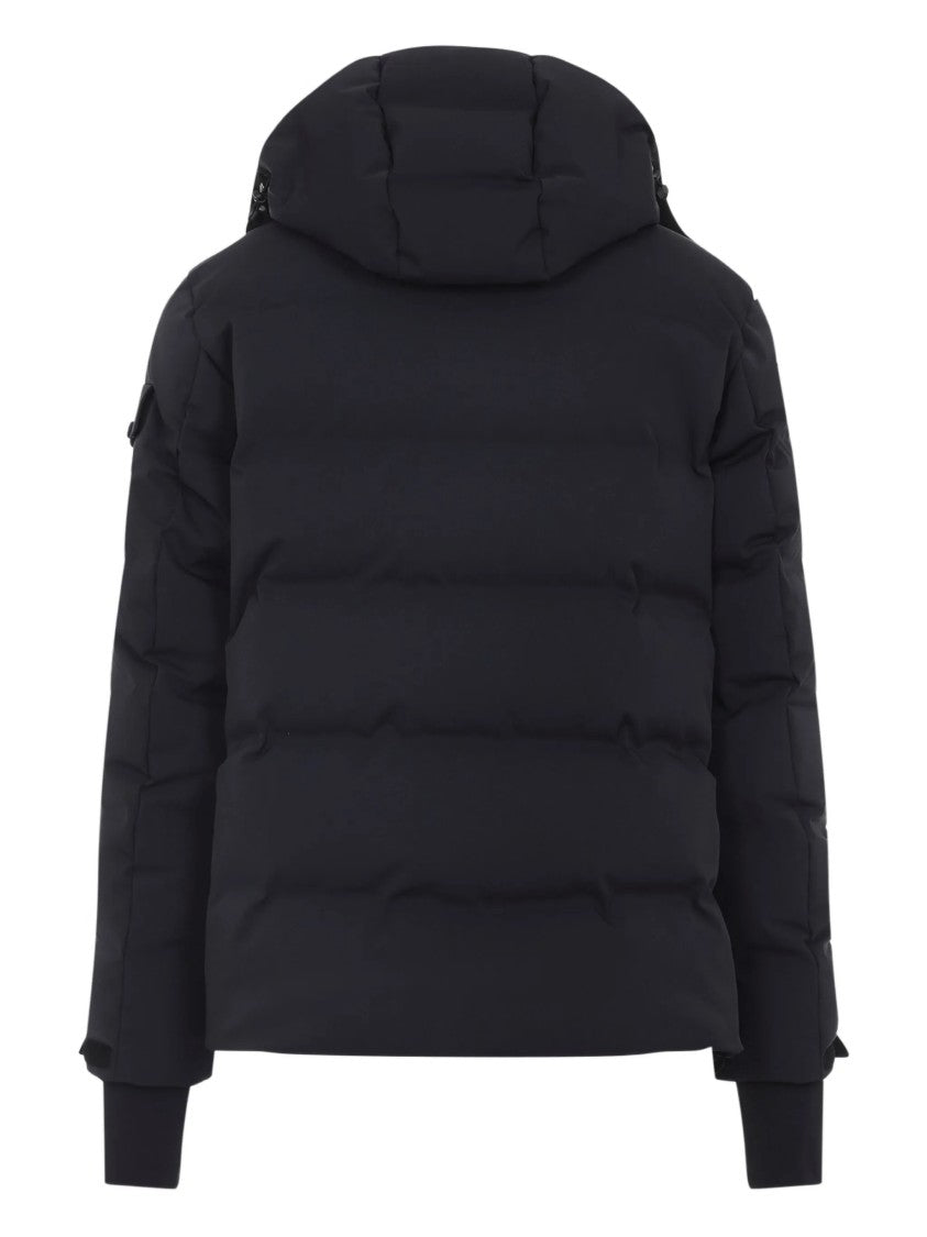 Moncler Grenoble Padded Quilted Jacket With High Collar And Detachable Hood