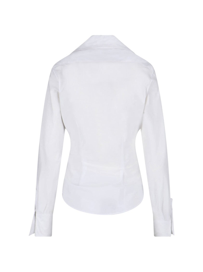 Vivienne Westwood White Drunken Cotton Casual Shirt