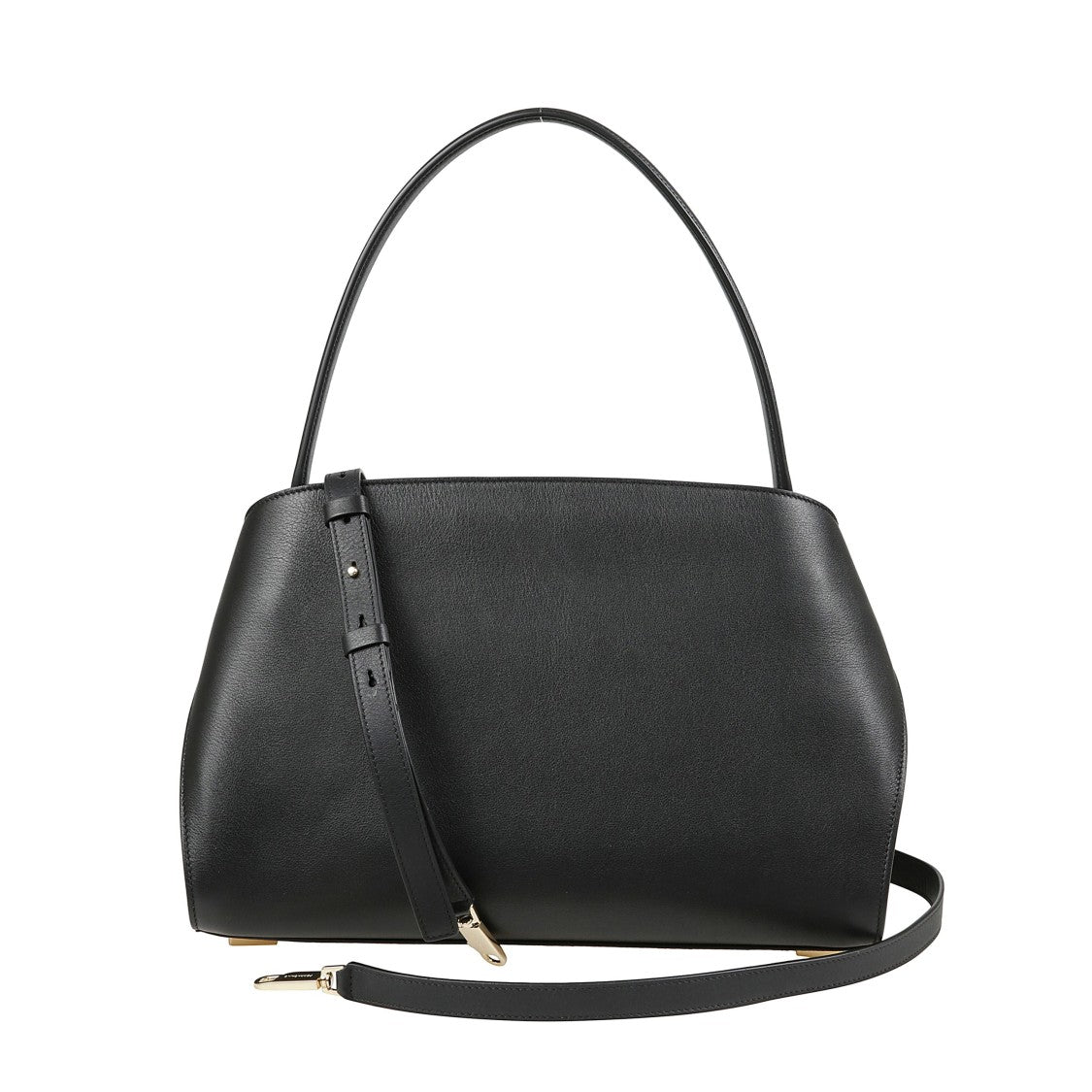 Ferragamo Structured Minimalist Shoulder Bag With Smooth Finish