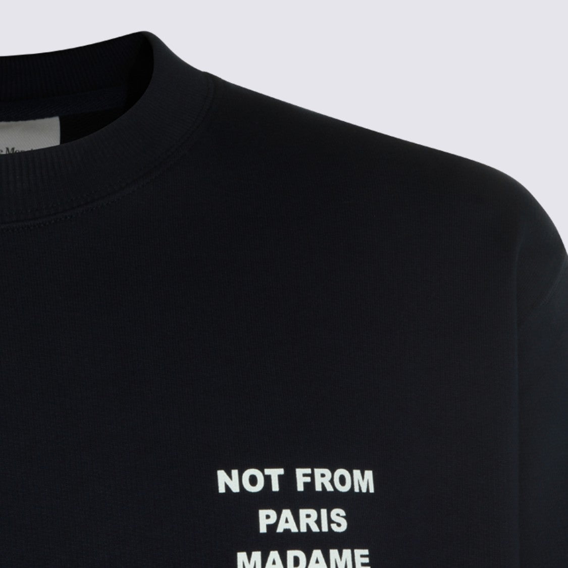 Drôle De Monsieur Classic Crew Neck Sweater With Distinctive Typography