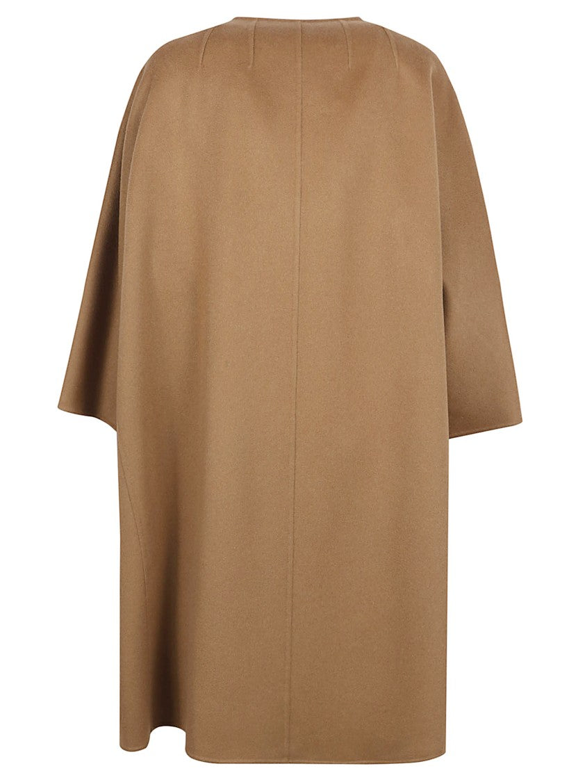 Max Mara Short Cashmere Coat With And Zipper Closure