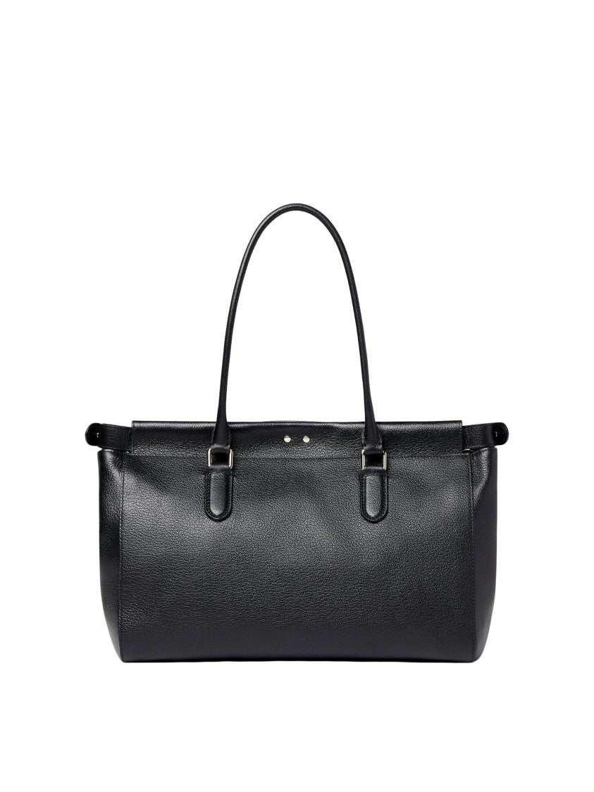 Fendi Spacious Black Full-Grain Calfskin Peekaboo Tote