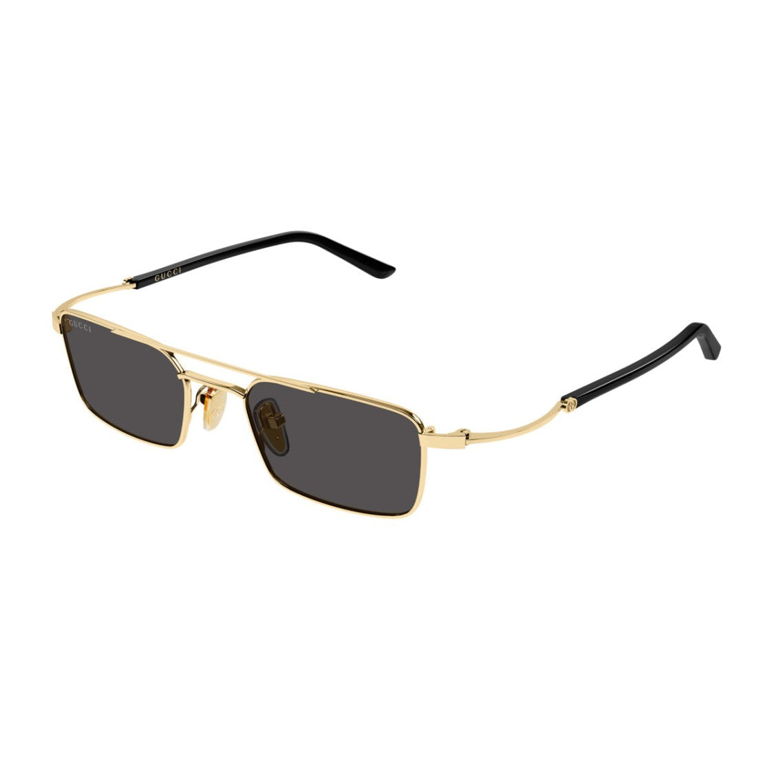 Gucci Gold Black Linea Sign Gg2258s Rectangular Sunglasses