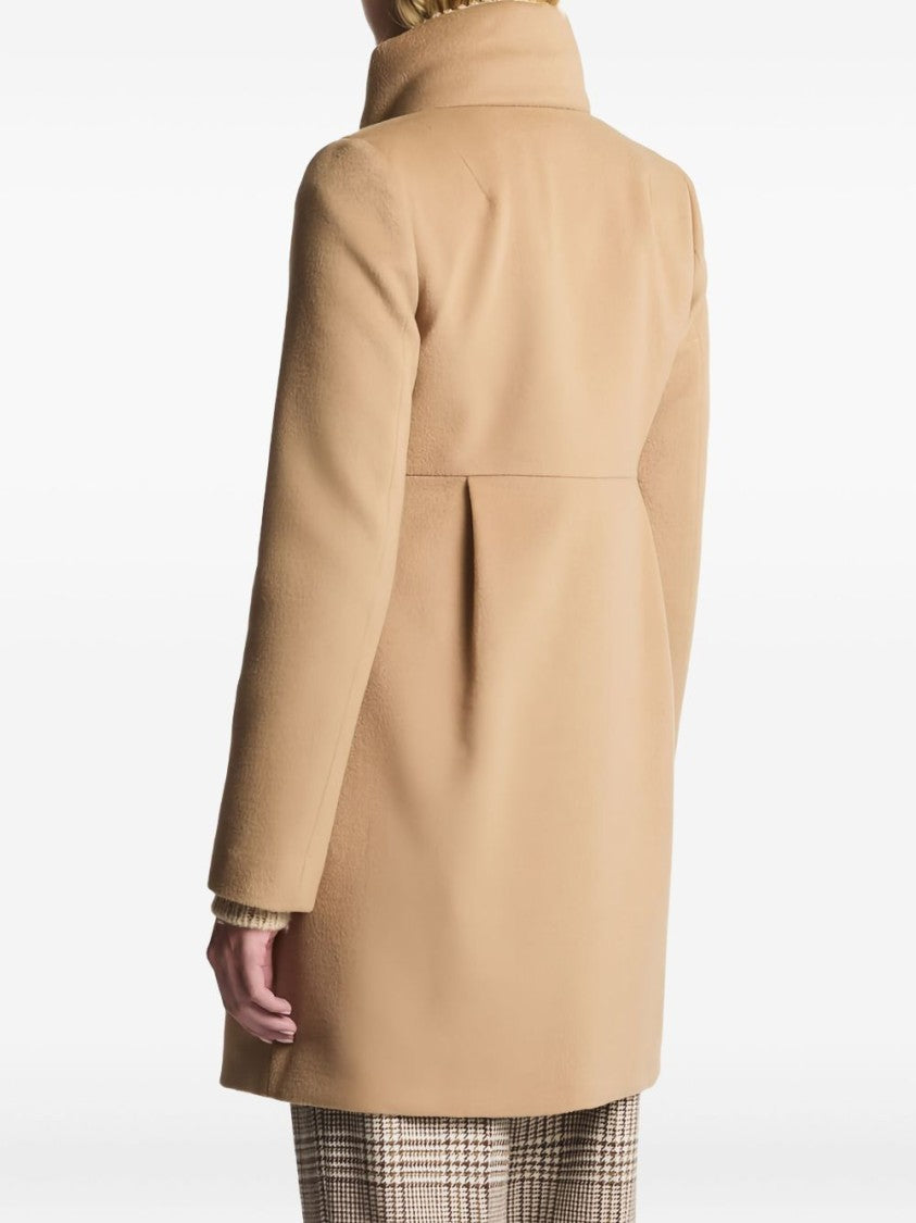 Fay Structured High-Collar Jacket With Metal Toggle Closures