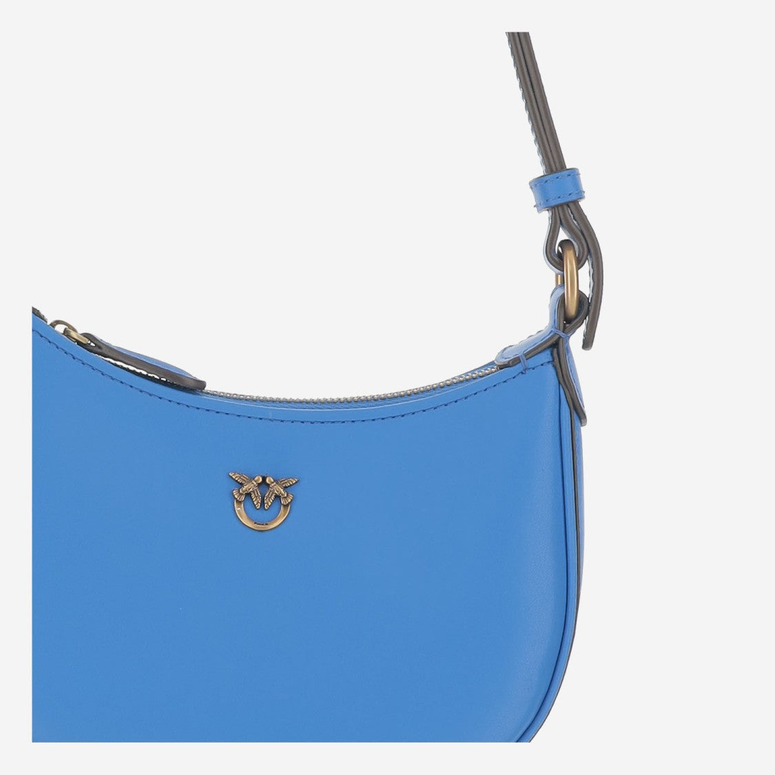 Pinko Baby Half Moon Leather Shoulder Bag