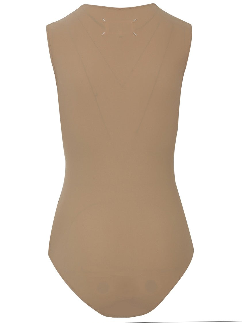Maison Margiela Seamless Bodysuit With High Neckline