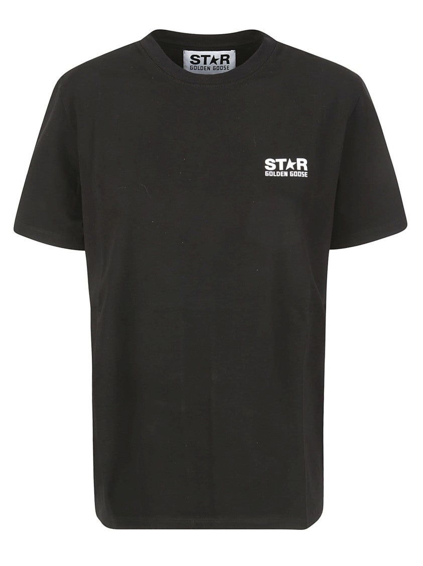 Golden Goose Classic Black T-Shirt With Iconic Branding