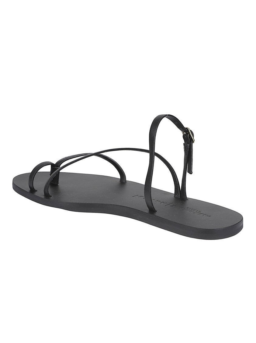 Manebi Slide Leather Sandals