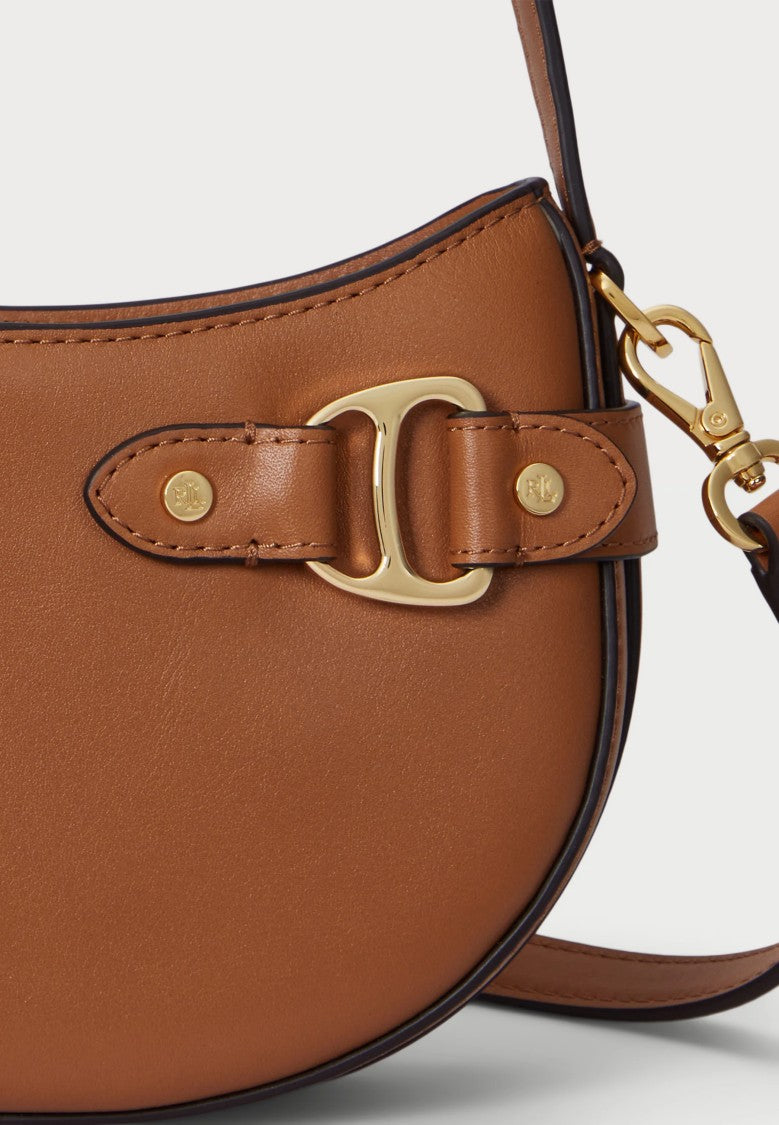 Lauren Ralph Lauren Brown Rattan Small Crossbody Bag