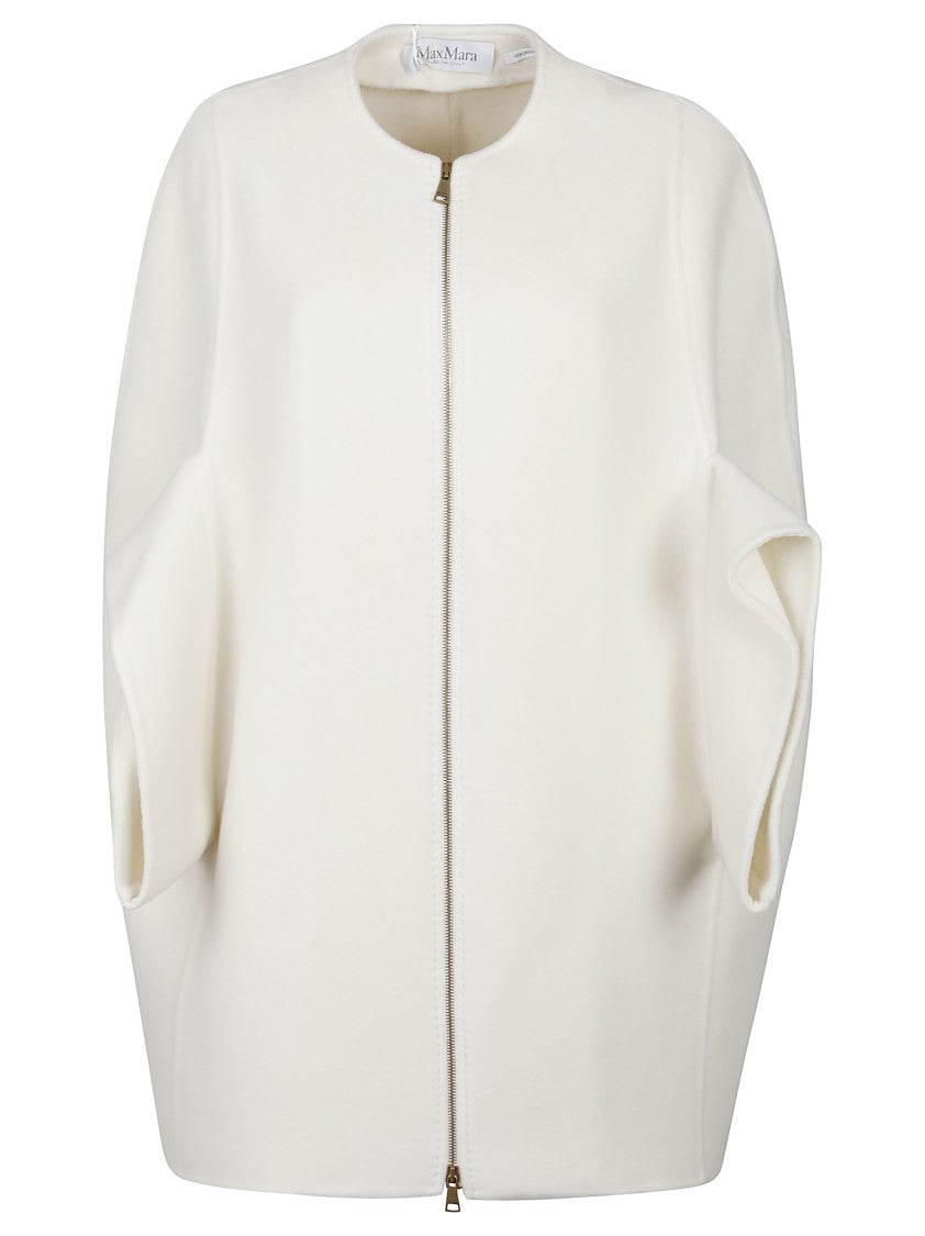 Max Mara Placido Short Cashmere Zip Coat